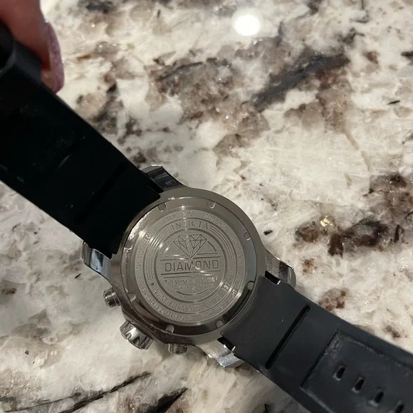Invicta Black and Silver Chronograph Watch - Picture 4 of 6